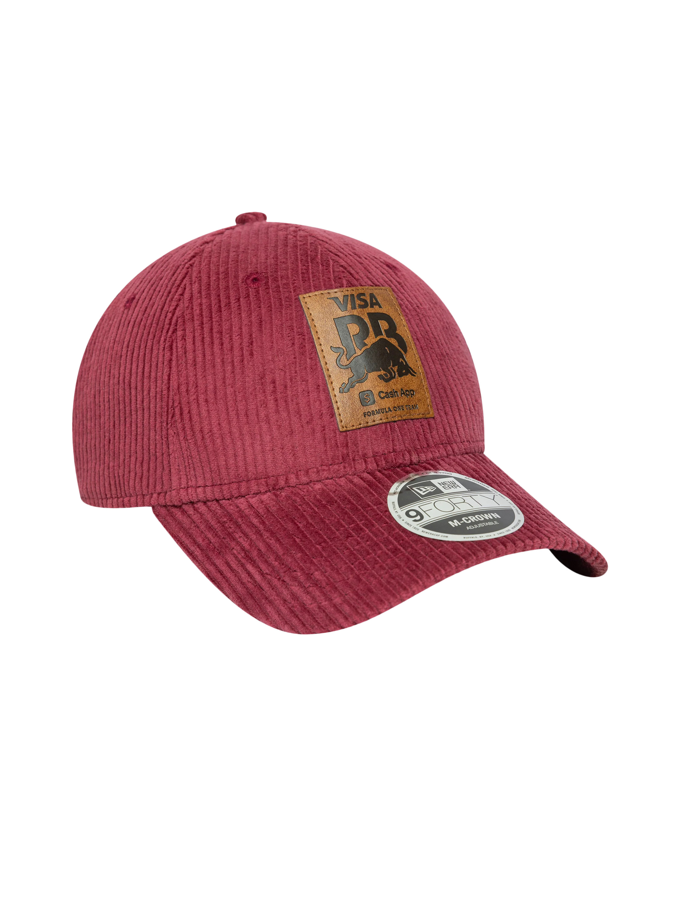 Visa Cash App Racing Bulls New Era 9Forty Burgundy Cord Hat