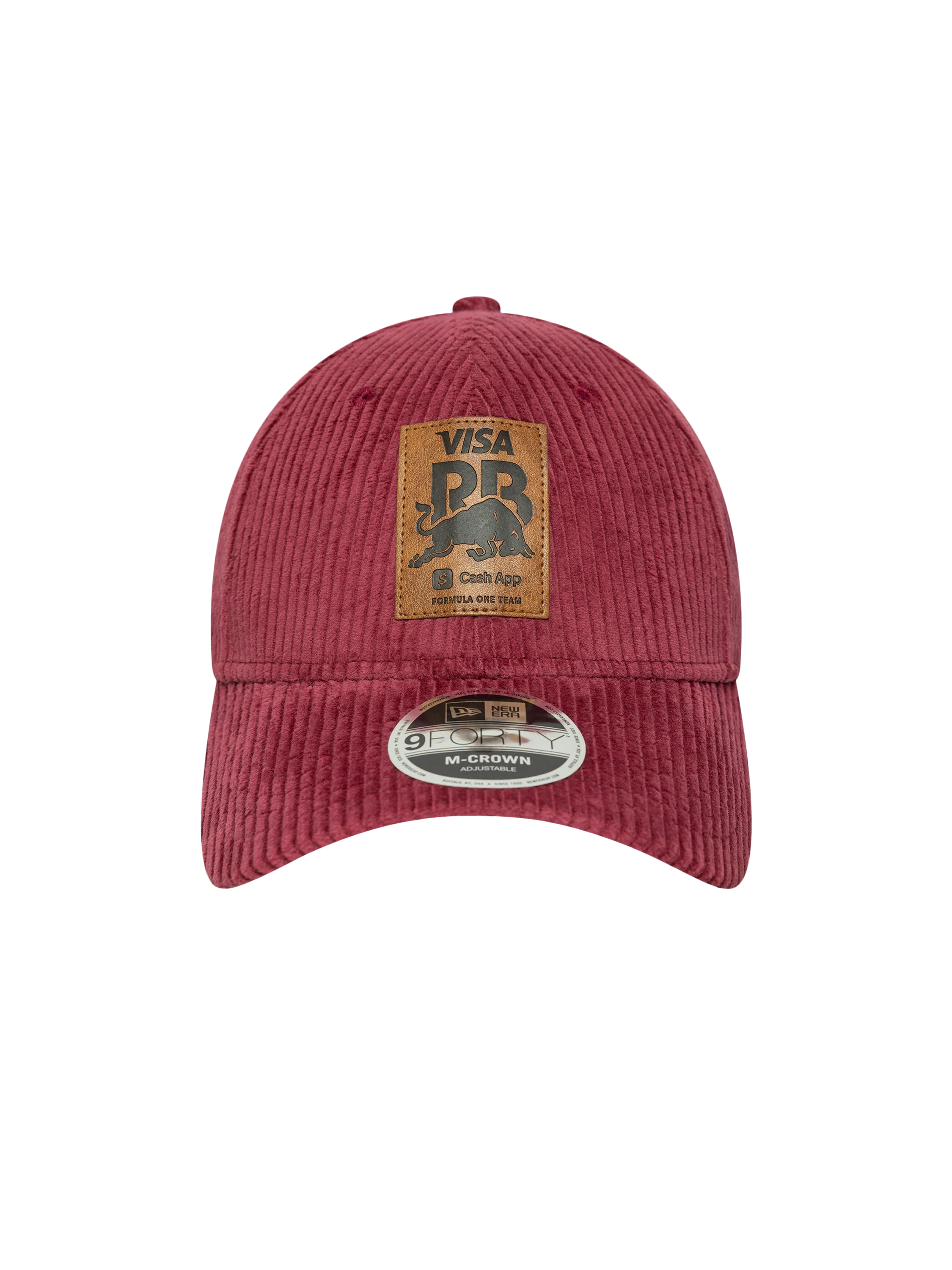 Visa Cash App Racing Bulls New Era 9Forty Burgundy Cord Hat