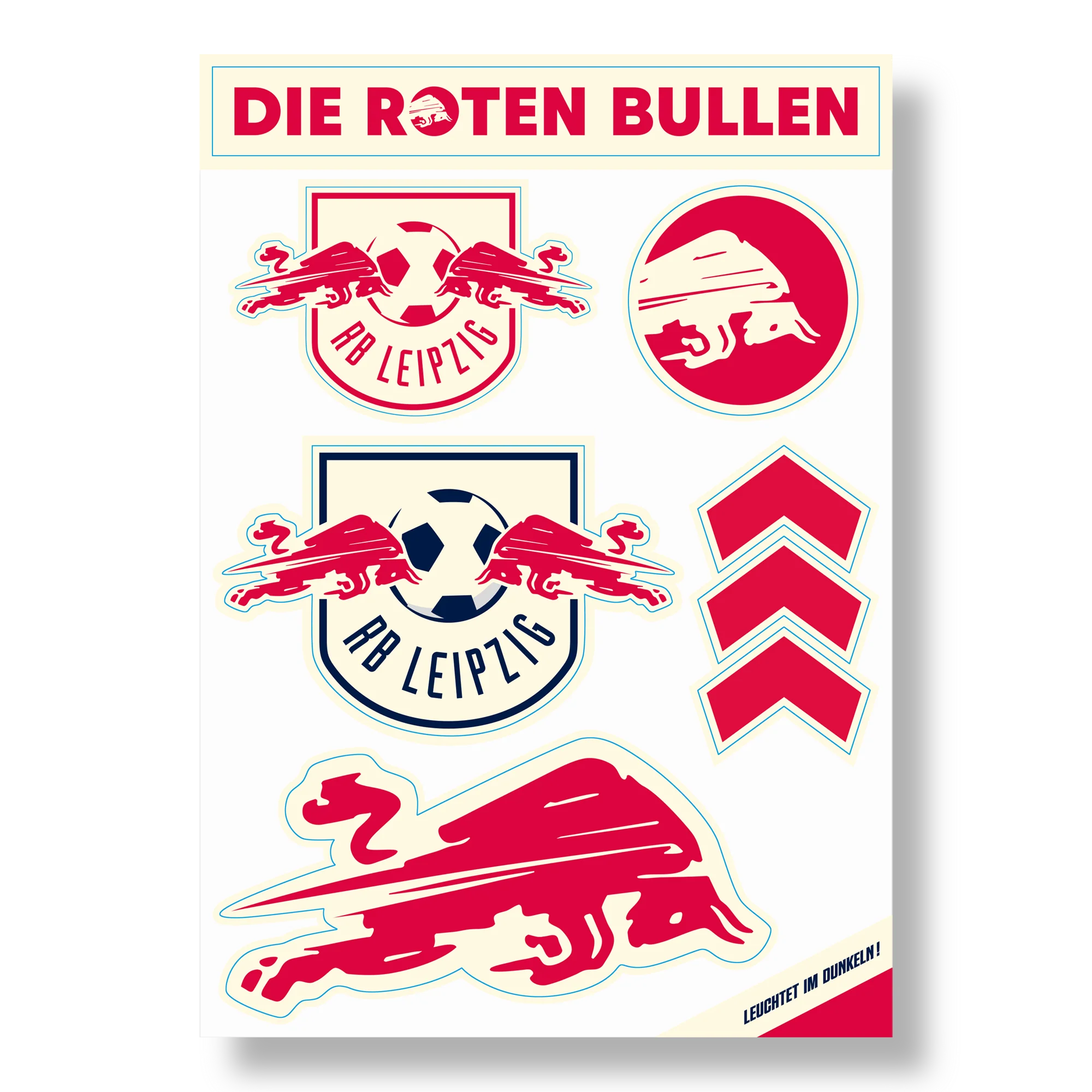 RB Leipzig Glow in the Dark Sticker Set