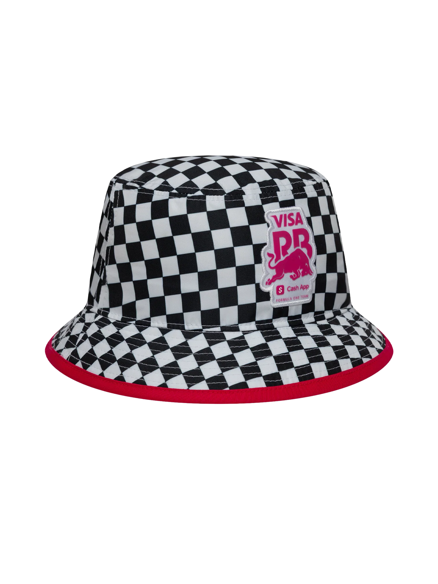 Visa Cash App Racing Bulls New Era Checkerboard Tapered Bucket Hat